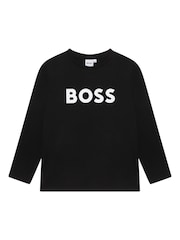 BOSS Black Logo Long Sleeve T-Shirt - Image 1 of 2