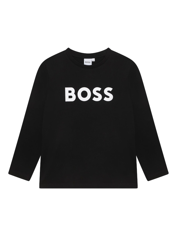 BOSS Black Logo Long Sleeve T-Shirt - Image 1 of 2