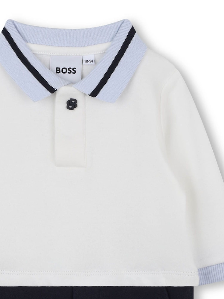 BOSS White All-In-One Smart Top and Trousers - Image 3 of 3