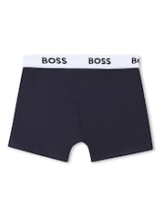 BOSS Blue 3 Pack Logo Boxers - Image 2 of 2
