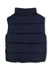BOSS Blue Sleevless Puffer Gilet - Image 2 of 3