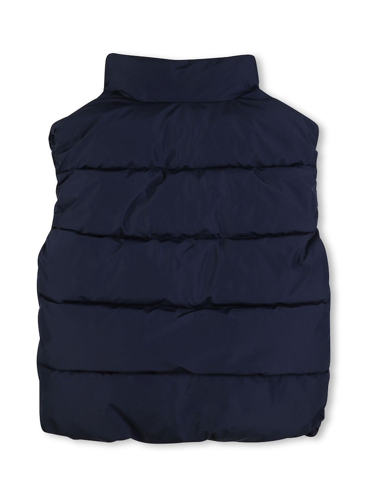 BOSS Blue Sleevless Puffer Gilet - Image 2 of 3