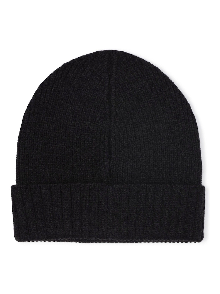 BOSS Black Logo Beanie Hat - Image 2 of 3