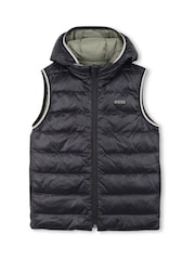 BOSS Green Logo Reversible Puffer Jacket Gilet - Image 1 of 6