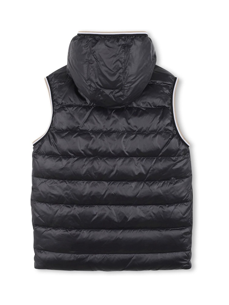 BOSS Green Logo Reversible Puffer Jacket Gilet - Image 2 of 6