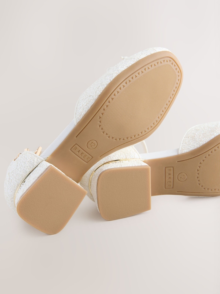 Baker by Ted Baker Glitter Bow Ocassion Heel Shoes - Image 6 of 6 Baker by Ted Baker Glitter Bow Ocassion Heel Shoes - Image 6 of 6