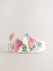 أبيض زهور - Baker by Ted Baker Girls Bow Clog Sandals - صورة 3 من 7