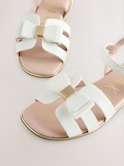 Alb - Baker by Ted Baker Fisherman Sandals with Bow - Imaginea 3 din 5