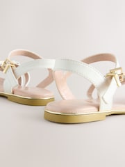 Alb - Baker by Ted Baker Fisherman Sandals with Bow - Imaginea 5 din 5