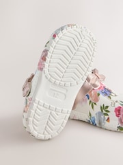 Baker by Ted Baker Bow Clog White Sandals - Image 3 of 6