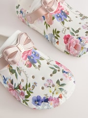 Baker by Ted Baker Bow Clog White Sandals - Image 5 of 6