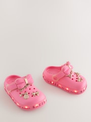 وردي - Baker by Ted Baker Girls Bow Charm Clog Sandals - صورة 1 من 7