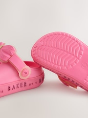 وردي - Baker by Ted Baker Girls Bow Charm Clog Sandals - صورة 7 من 7