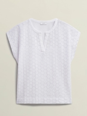 Hobbs White Joanna Broderie Top - Image 4 of 4