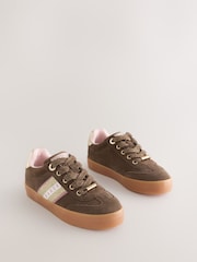 Baker by Ted Baker Girls Tape Trainers with Gum Sole - Image 2 of 5