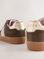 Baker by Ted Baker Girls Tape Trainers with Gum Sole - Image 4 of 5