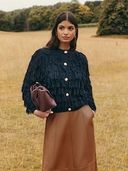 Friends Like These Navy Tassle Detail Cardigan - Image 3 of 4