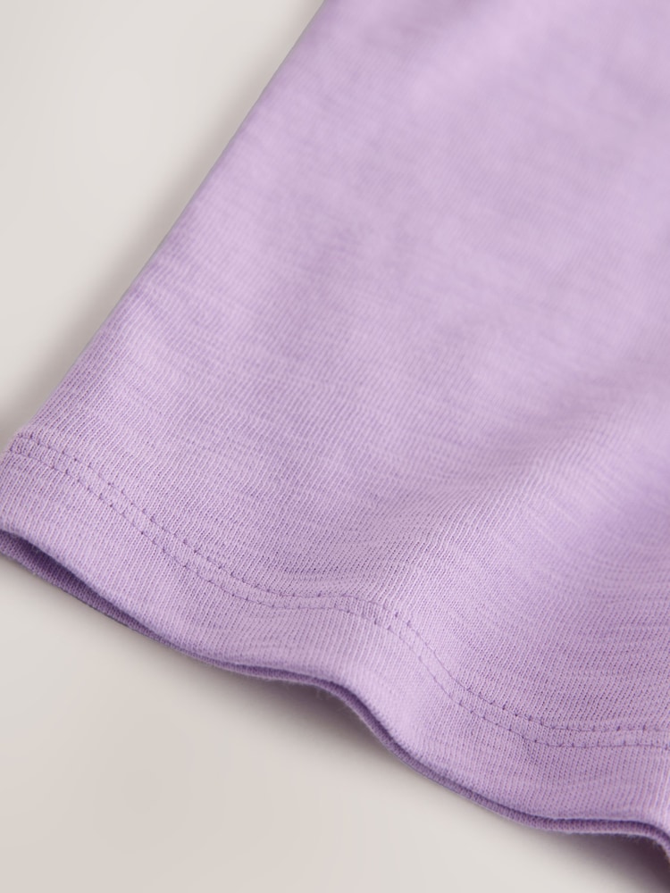 Purple Lemon Short Sleeve Embroidered T-Shirt (3mths-7yrs) - Image 7 of 7