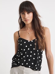 JD Williams Blue Strappy Camisoles 2 Pack - Image 2 of 6