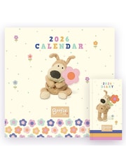 Portico Designs Cream 2026 Boofle Square Wall Calendar & Slim Diary - Image 1 of 6