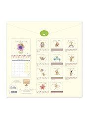 Portico Designs Cream 2026 Boofle Square Wall Calendar & Slim Diary - Image 4 of 6