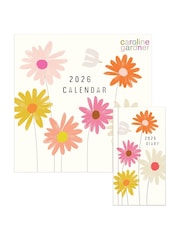 Portico Designs 2026 Posie Square Wall Calendar & Slim Diary - Image 1 of 6