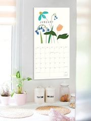 Portico Designs 2026 Posie Square Wall Calendar & Slim Diary - Image 3 of 6