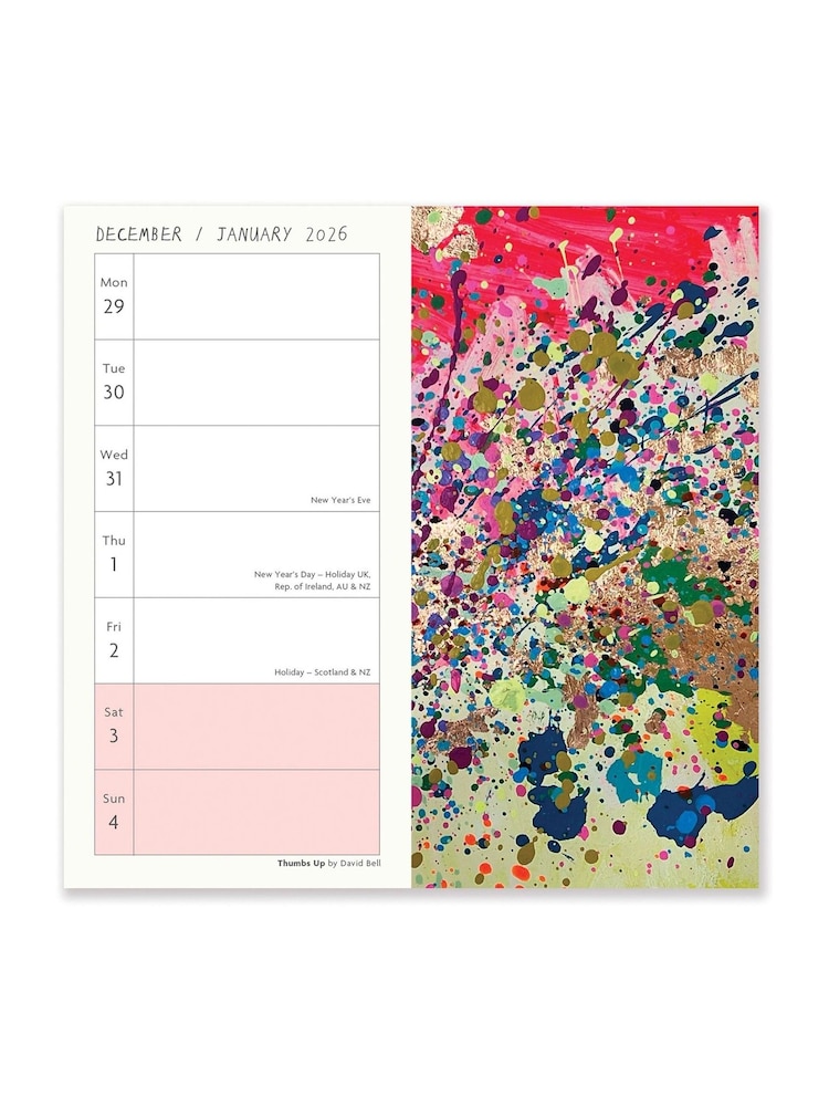 Portico Designs 2026 Arthouse Unlimited Square Wall Calendar & Slim Diary - Image 6 of 6 Portico Designs 2026 Arthouse Unlimited Square Wall Calendar & Slim Diary - Image 6 of 6