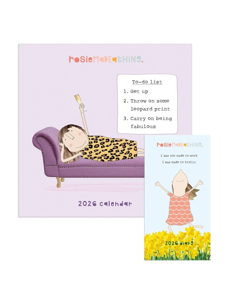Portico Designs 2026 Rosie Made a Thing Square Wall Calendar & Slim Diary - Image 1 of 6
