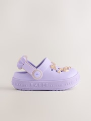 بنفسجي فاتح - Baker by Ted Baker Girls Bow Charm Clog Sandals - صورة 3 من 6