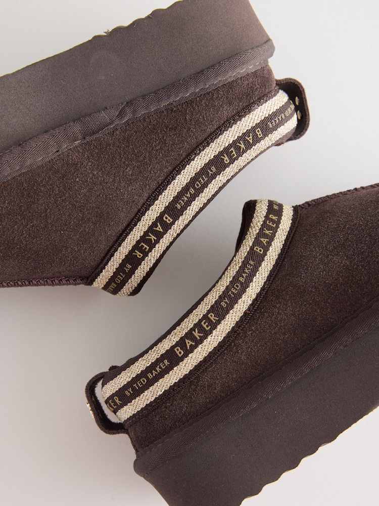 Baker by Ted Baker Girls Water Repellent Suede Mule Slippers - Image 6 of 6 Baker by Ted Baker Girls Water Repellent Suede Mule Slippers - Image 6 of 6