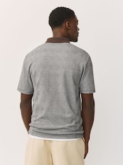 Brown Check Heritage Brushed Pattern Polo Shirt - Image 3 of 8