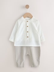 Neutral Baby Occasion Romper (0mths-2yrs) - Image 1 of 6