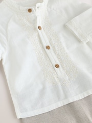 Neutral Baby Occasion Romper (0mths-2yrs) - Image 4 of 6