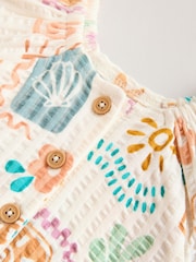 Natural Scandi Printed Jersey Baby Rompers 2 Pack - Image 8 of 11