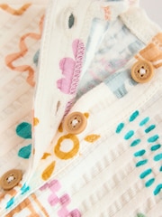 Natural Scandi Printed Jersey Baby Rompers 2 Pack - Image 9 of 11