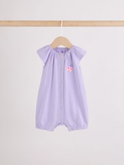 Multi Bright Floral Jersey Baby Rompers 4 Pack - Image 3 of 11