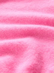 Fluro Pink Crew Neck Knitted Cardigan - Image 3 of 3
