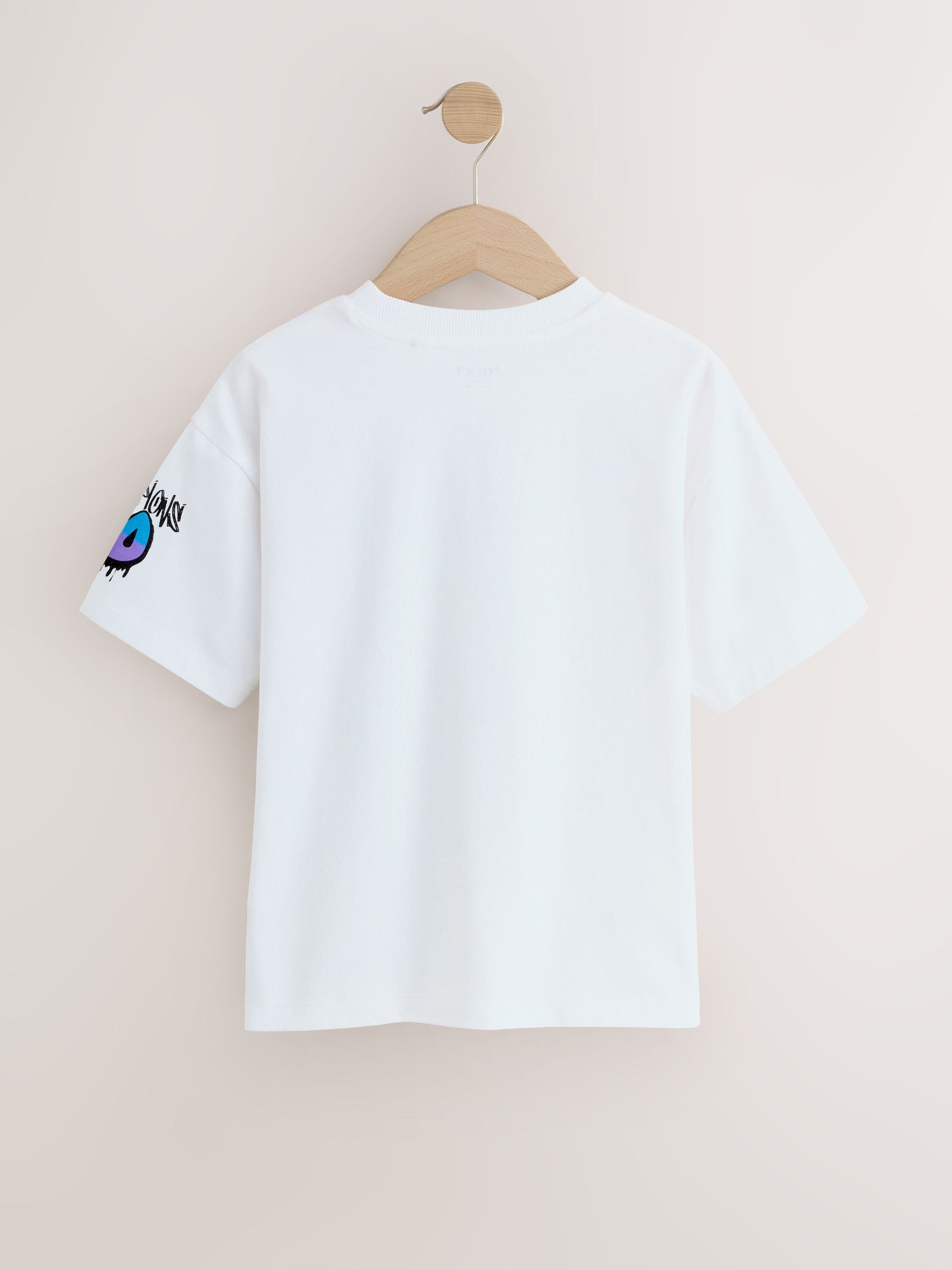 Buy White - Short Sleeve Graphic Football T-Shirt (3-16yrs) from