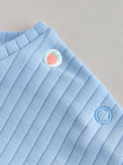 فراولة لون أحمر - طقم بلوزة بأكمام طويلة وبنطال ضيق 6 قطعة (من عمر 0شهر إلى3سنة) - صورة 13 من 16