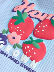 فراولة لون أحمر - طقم بلوزة بأكمام طويلة وبنطال ضيق 6 قطعة (من عمر 0شهر إلى3سنة) - صورة 16 من 16