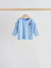 فراولة لون أحمر - طقم بلوزة بأكمام طويلة وبنطال ضيق 6 قطعة (من عمر 0شهر إلى3سنة) - صورة 7 من 16