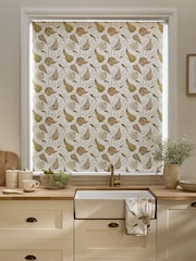 Natural Ready Made Blackout Kitchen Roller Blind Apples & Pears - Image 3 of 6
