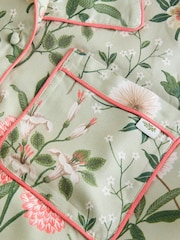Laura Ashley Green Otterham Garden Viscose Button Through Pyjamas - Image 11 of 12