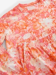 Laura Ashley Coral Pink Mathilde Jersy Twosie Pyjamas - Image 9 of 9