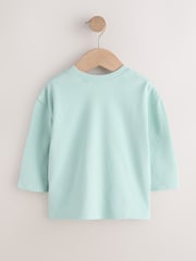 Pale Green Padded Bee Long Sleeve T-Shirt (3mths-7yrs) - Image 6 of 8