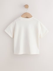 Ecru White Horse Short Sleeve T-Shirt (3mths-7yrs) - Image 5 of 7