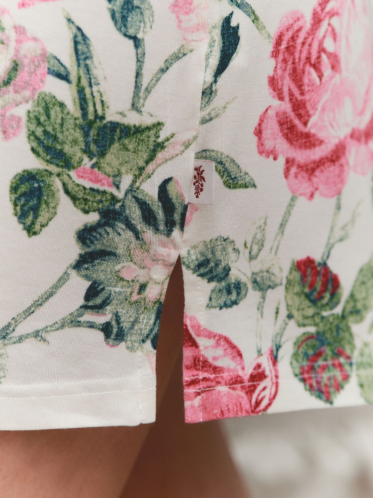 Laura Ashley Pink Peony Modal Lace Trim Nightie - Image 5 of 5