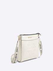 River Island Cream Embossed Cross-Body Bag - Image 1 of 5