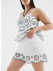 River Island White Cutwork Shorts - Image 5 of 6
